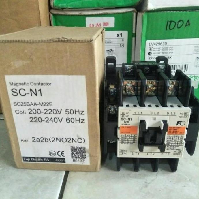 Magnetic Contactor Fuji Sc-N1 Kontaktor Fuji Scn1 Scn-1 Magnetik Promo