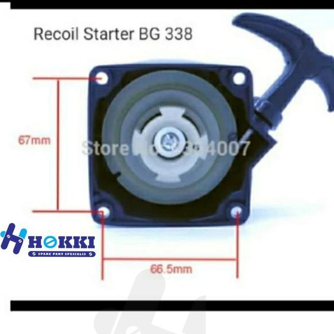 recoil starter mesin potong rumput bg 338