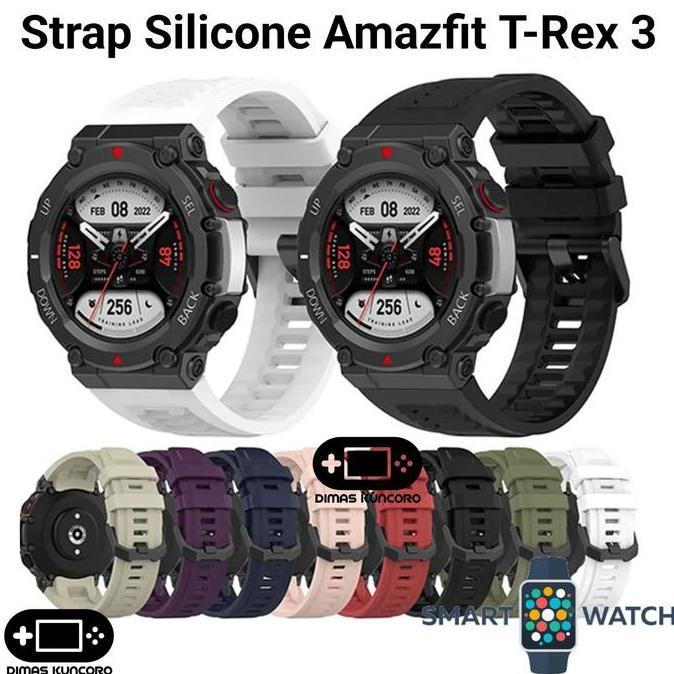 TERBARU|TERMURAH|BARU|PREMIUM|ORIGINAL|GARANSI|DISKON|PROMO STRAP SILICONE AMAZFIT T-REX 3 SERIES SI
