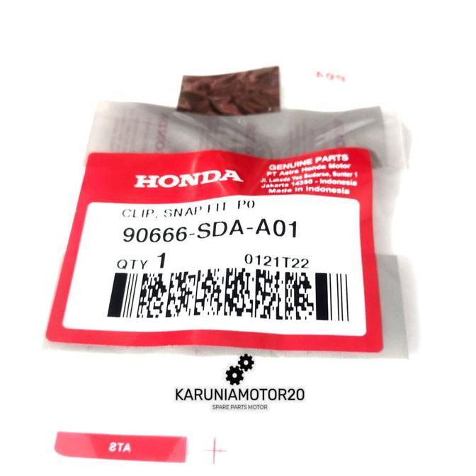 Klip Clip Snap Fit Cover Body Motor Honda Original Ahm 90666-Sda-A01
