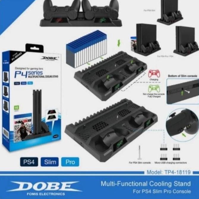 NEW DOBE PS4 MULTIFUNCTION COOLING STAND PS4 TP4 18119