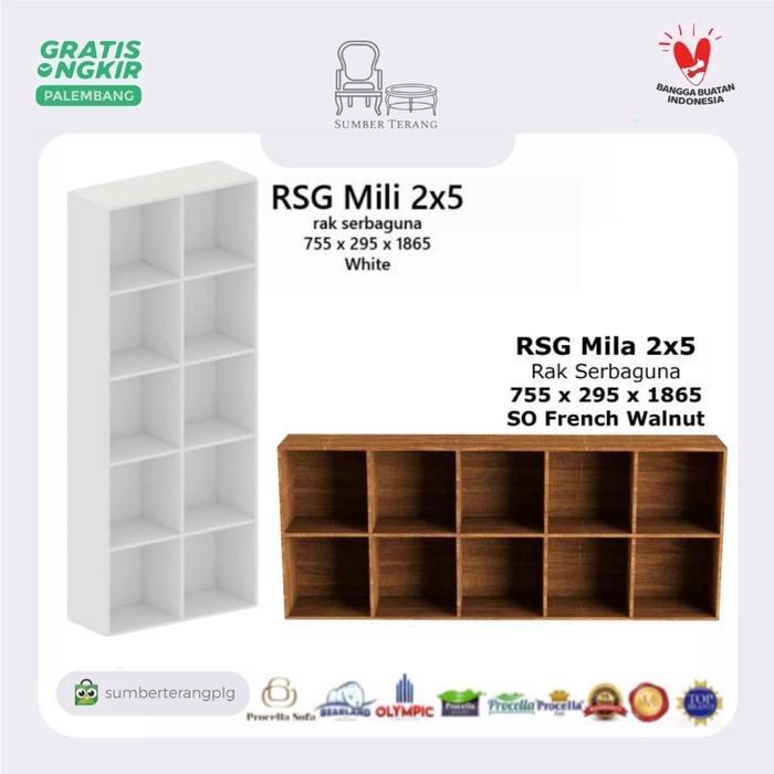 Rak Laundry Olympic Gstar RSG MILI RSG MILA 2x5 Rak Serbaguna Rak Buku Lemari Arsip Rak 10 Kotak Lem