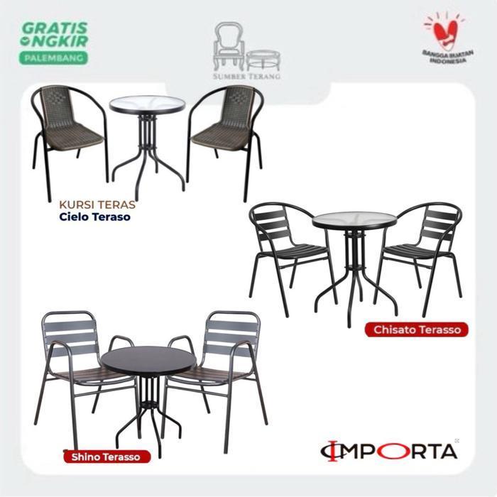 Meja Teras IMPORTA Cielo Teraso Meja Taman Coffee Table Meja Tamu Kursi Teras IMPORTA CHISATO TERASS