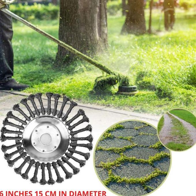 pisau pemotong rumput kawat baja pembersih jalan paving block teras