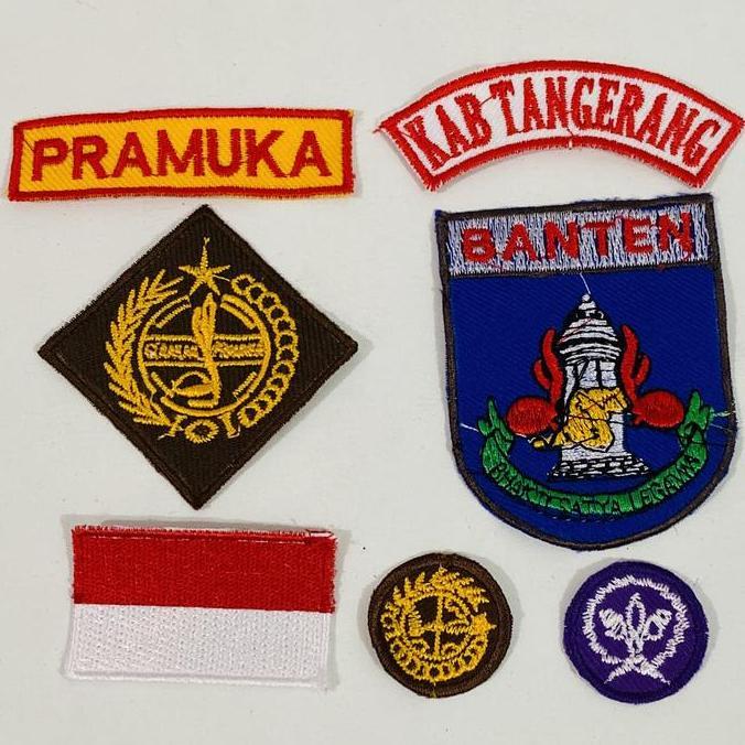 1 SET BADGE PRAMUKA PUTRI KABUPATEN TANGERANG BANTEN