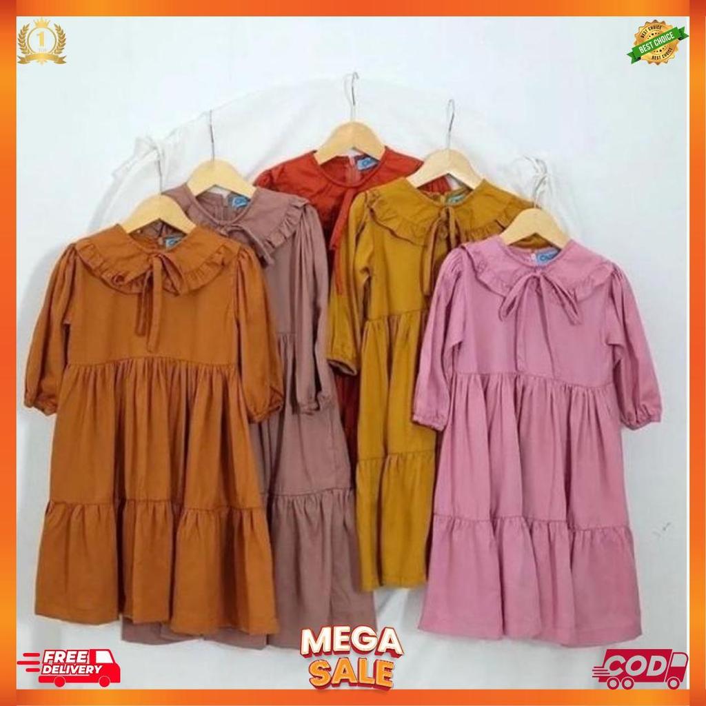 Midi Dress Muslim Anak 1-15 Tahun [L7]