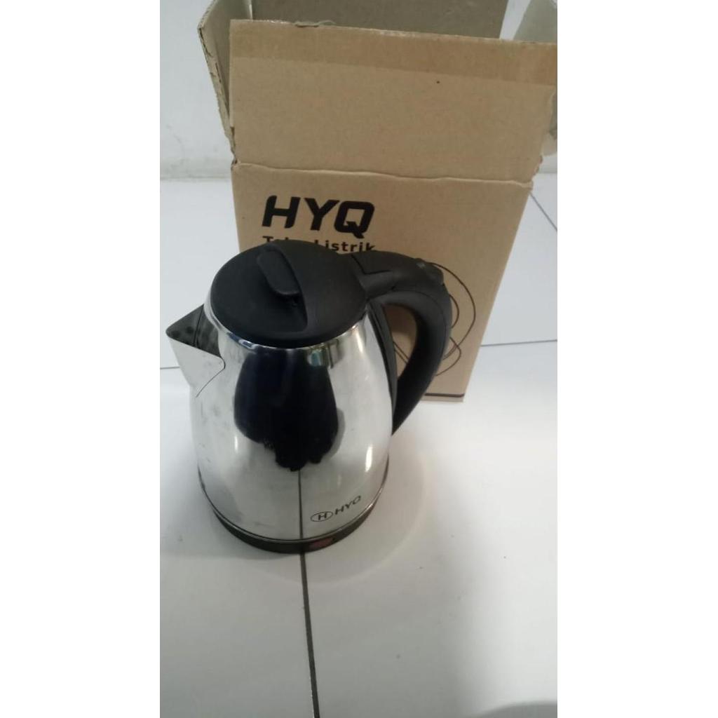 BEBAS ONGKIR - Teko Listrik 2 Liter Bahan Stainless Steel - Hyq Polos