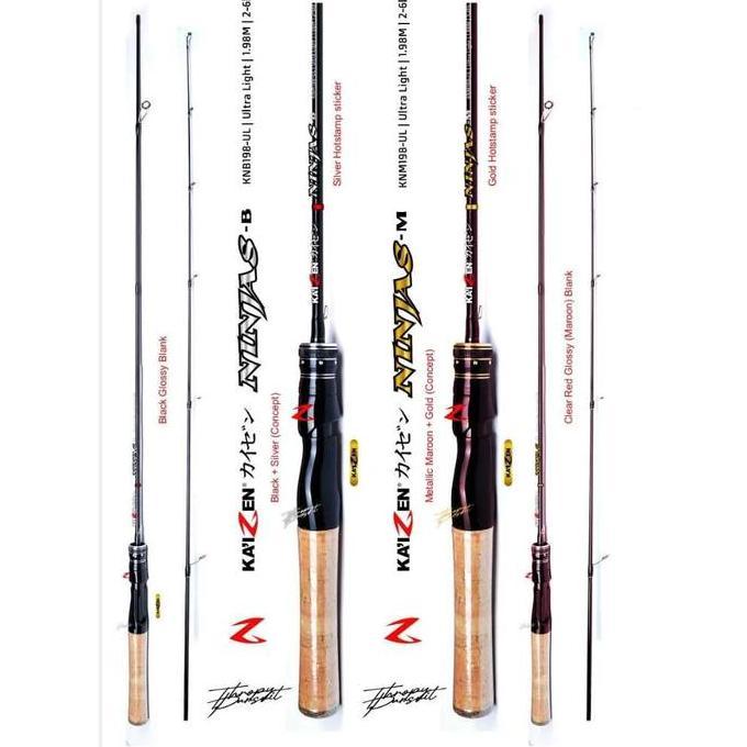 TERBARU - KAIZEN NINJAS 198 JORAN PANCING ULTRA LIGHT CASTING UL PANJANG 198 CM