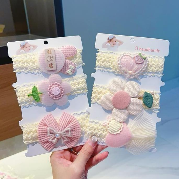 Bandana Anak/Bayi 1set 3pcs Headband Korea/Bando Korea Import/Bando Korea
