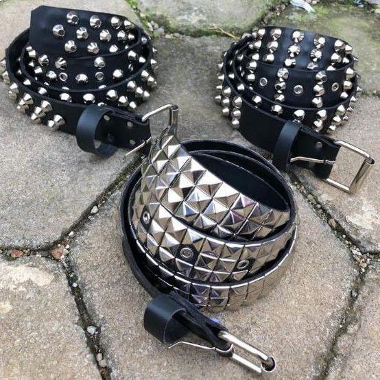 GARANSI Belt spike punk / Gesper spike punk / Sabuk spike punk rock / Ikat pinggang