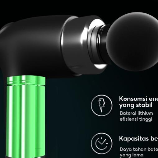 Han River Alat Pijat   Massage Gun - Deep Tissue Muscle Massager Gun-Hitam