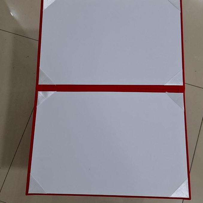 Ready Map Polos/Map Ijazah Bahan Beludru Warna Merah