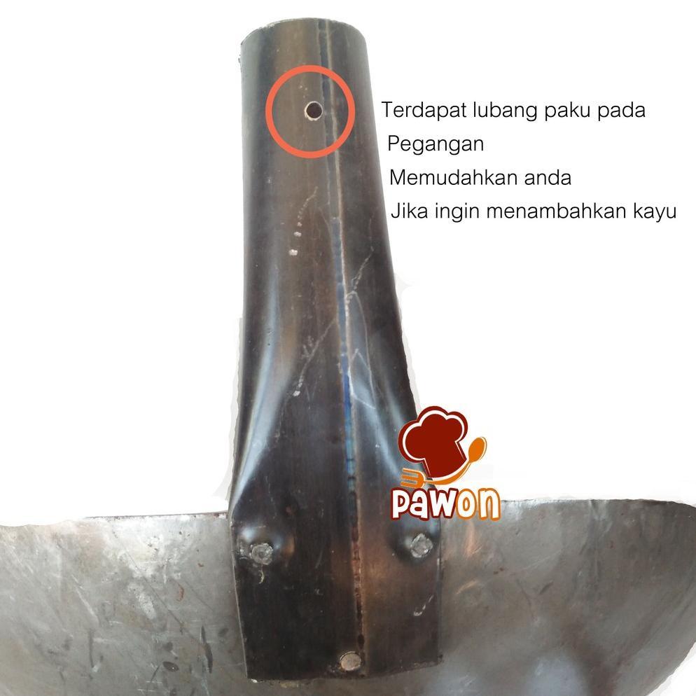 DISKON 50CM | WAJAN BAJA NASI GORENG / WAJAN KUALI WOK TEBAL 1.8MM DIAMETER 50CM