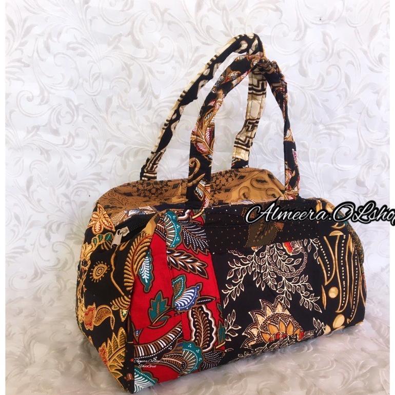 PAKET HEMAT tas jinjing kecil / tas top handle / tas batik / tote bag kain perca batik home made