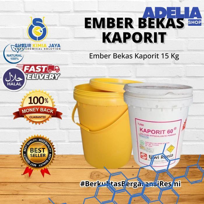 EMBER BEKAS KAPORIT 20L 15KG PUTIH & KUNING - ADELIA SHOP