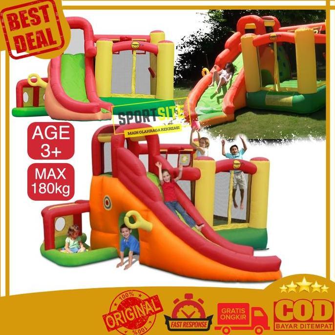 Happy Hop Bouncy Castle 11 in 1 Mainan Rumah Balon Anak Perosotan