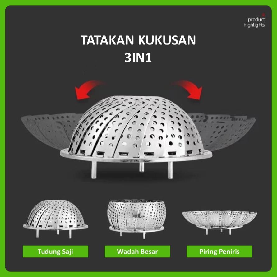 DISKON PENGUKUS MODEL TERATAI ALAT KUKUS BENTUK BUNGA KUKUSAN SERBAGUNA ALAT KUKUS STAINLESS STEEL