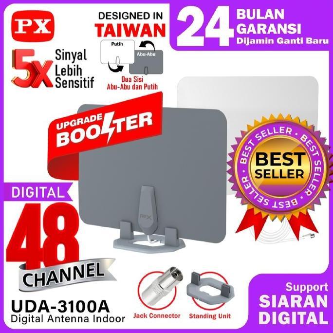 PRODUK FAVORIT - PX UDA3000A / UDA3100A Digital TV Indoor Antenna UDA-3000A / UDA-3100A Antena With 