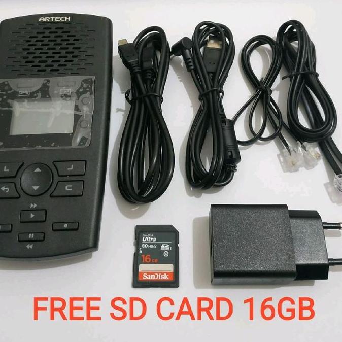 CUCI GUDANG - Alat Rekam Perekam Telepon Answering Machine Memory Card Standalone