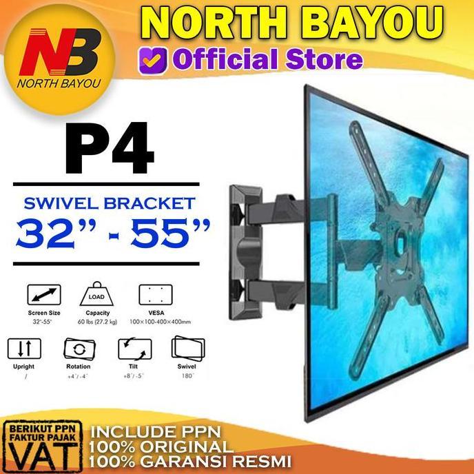 CUCI GUDANG - swivel Bracket Tv LCD LED Breket TV D-400F 32 40 42 46 50 52 Inch