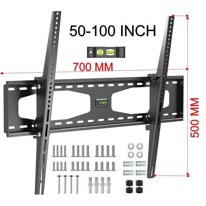 PROMO DISKON - Bracket TV Besar 50-100 Inch Cocok untuk TV LCD LED Plasma UHD dengan Ukuran Papan 70