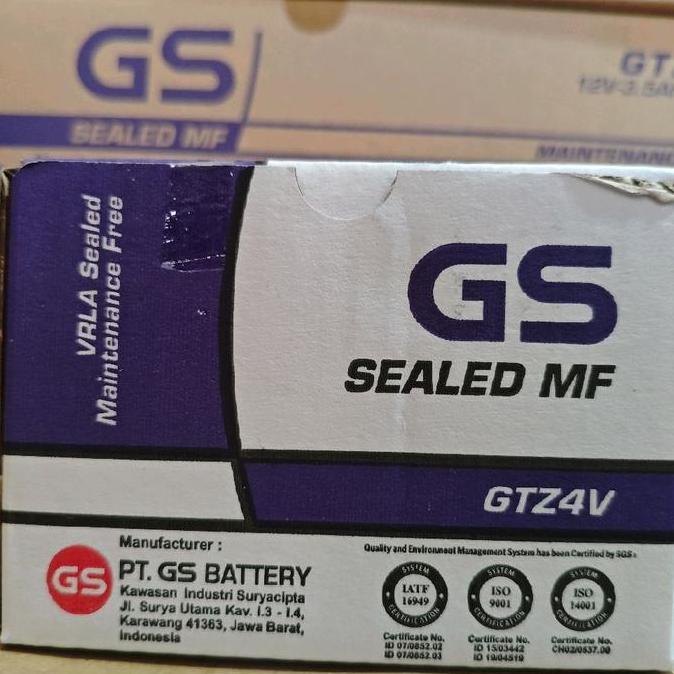 Aki Gs Astra Gtz4V Utk Honda Beat, Vario 110, Scoopy, Revo