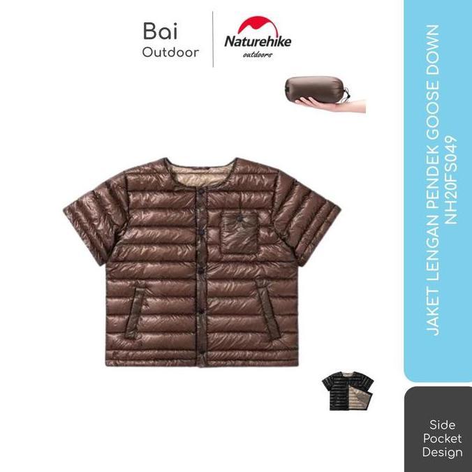 JAKET LENGAN PENDEK GOOSE DOWN NATUREHIKE NH20FS049 ROMPI BULU ANGSA