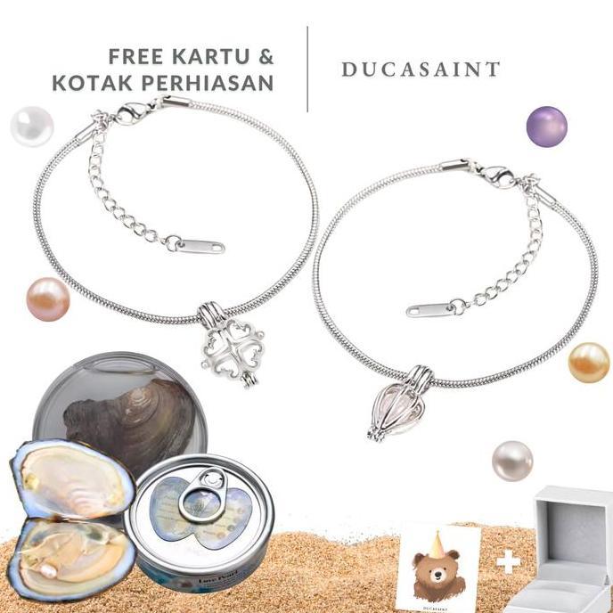 Schmiewen- Ducasaint - Wish Pearl Bracelet | Asli Mutiara Air Tawar Gelang Stainless Steel Viral Had