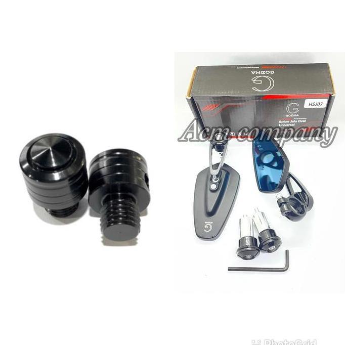 Paket Spion Jalu Oval + Baut Spion Universal Motor Honda Yamaha