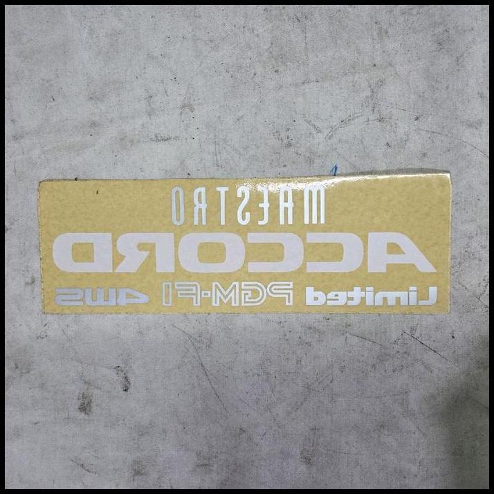 HOT DEAL STICKER STIKER KACA BELAKANG MOBIL HONDA ACCORD MAESTRO ORIGINAL 