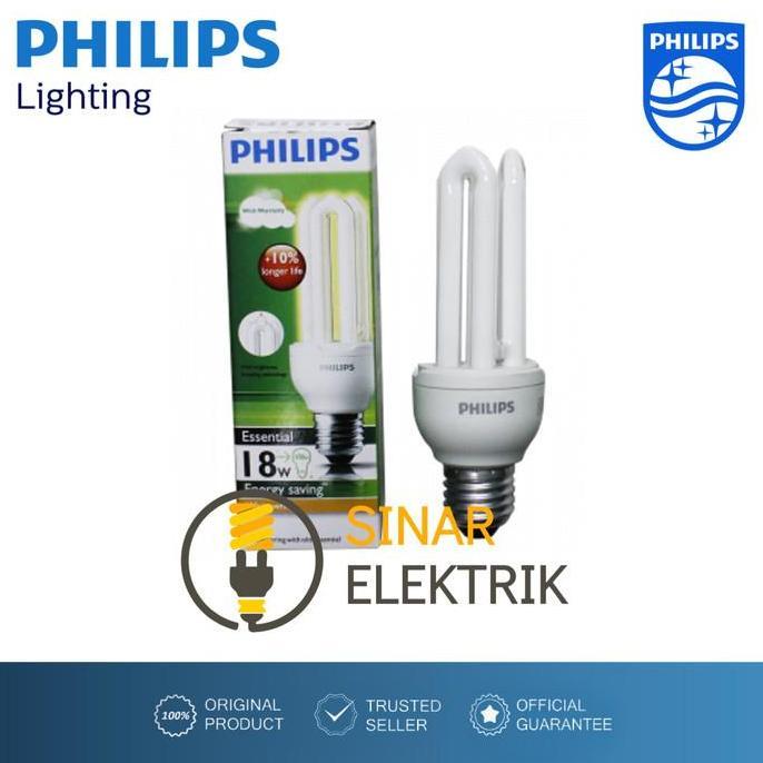 Lampu PHILIPS Essential 18W Putih - Lampu 18 Watt W Jari 18Watt Grosir