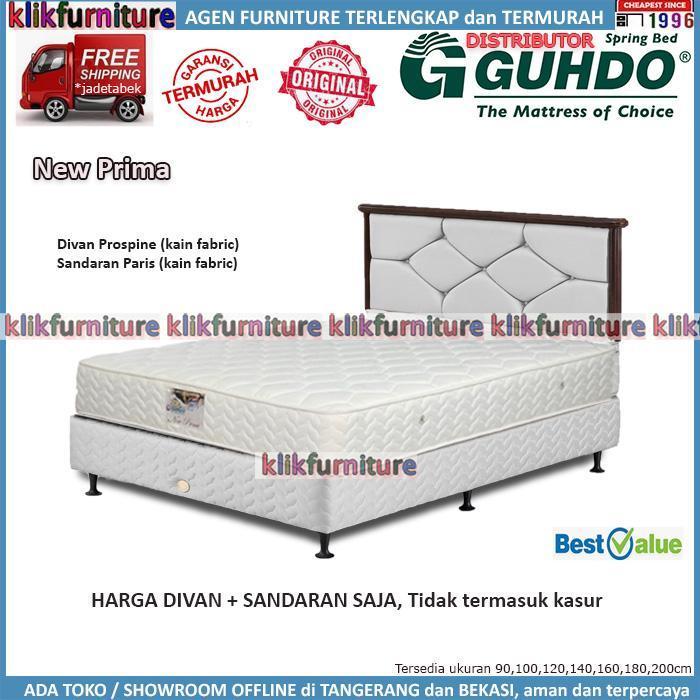Divan + Sandaran (180x200cm) Guhdo Springbed Prospine Paris