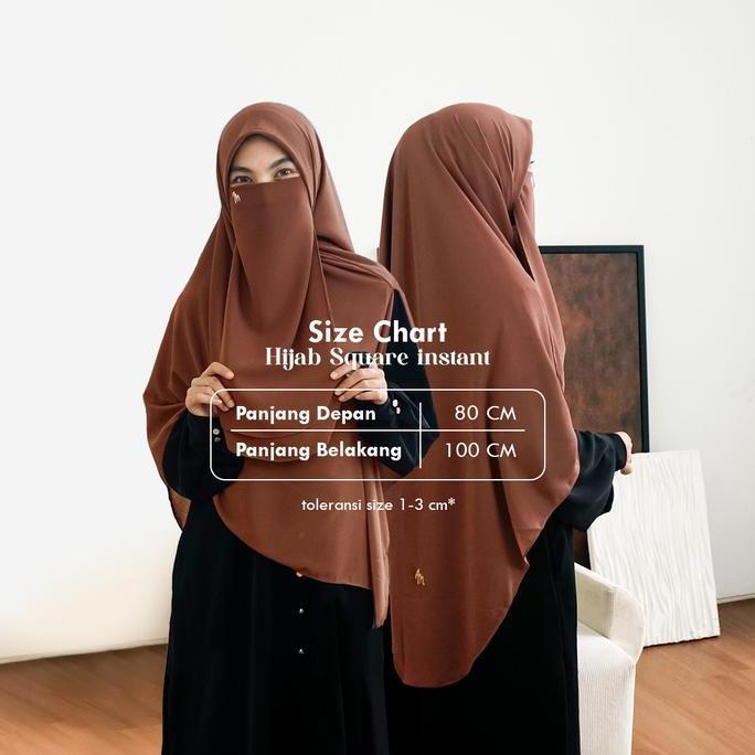 Maslaha Niqab l Hijab Square Curve Instant Syar'i I Jilbab Segi Empat Curve Syar'i Jumbo Kerudung Wa