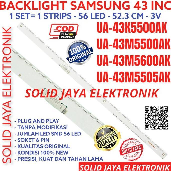 BERKUALITAS - BACKLIGHT TV LED SAMSUNG 43 INC UA43K5500 UA43M5500 AK 43K LAMPU BL IN