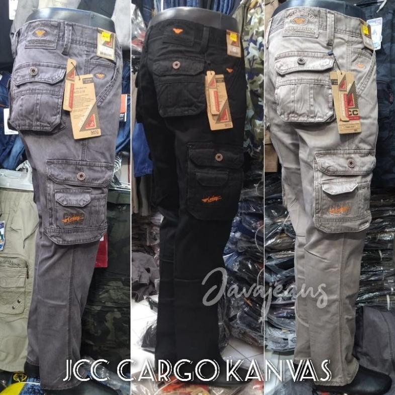 CELANA CARGO PANJANG JCC BAHAN KANVAS TEBAL HALUS KEREN & TRENDY
