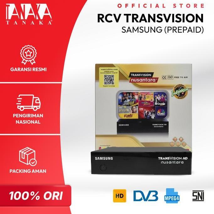 NEW PRICE - Tanaka RCV Transvision HD Samsung Receiver Set Top Box Type T2 STB Siaran TV Digital Gar