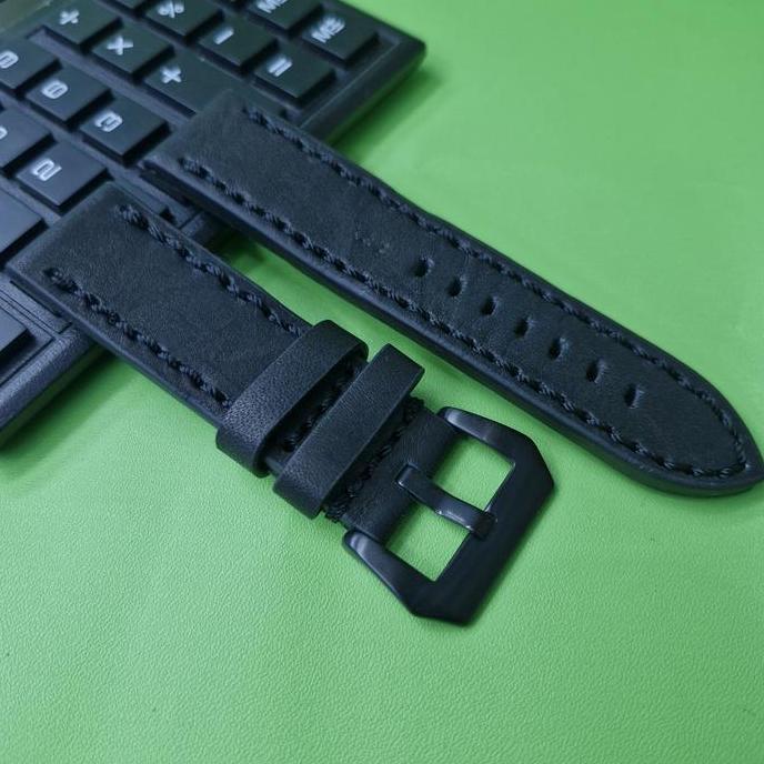 strap leather watch tali kulit jam tangan timberland nautica police panerai fosil buckle black