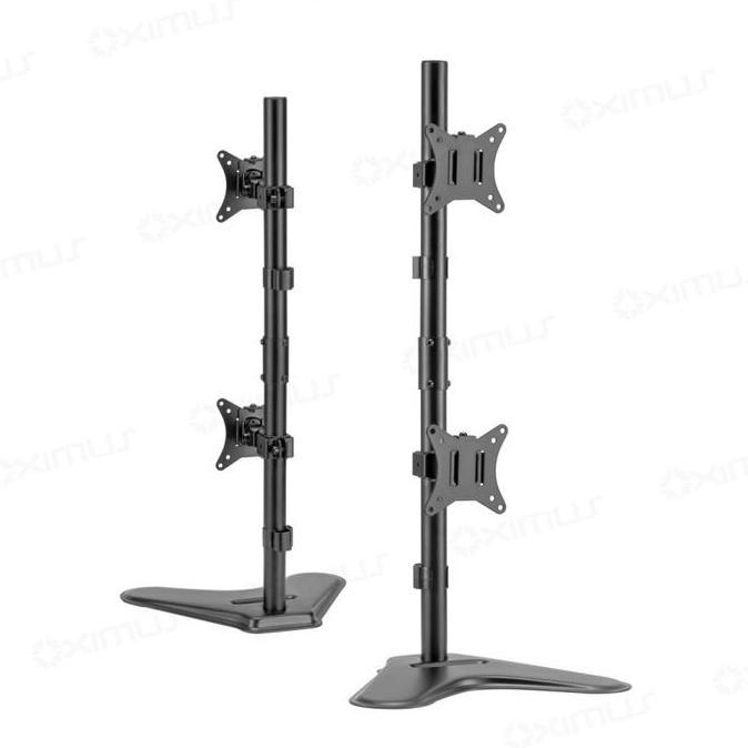 SUPER DEAL - BRACKET STANDING ZL-1123 TAPAK MEJA Berdiri DESK DUA Lengan ARM ZL1123 PC MONITOR FLAT 