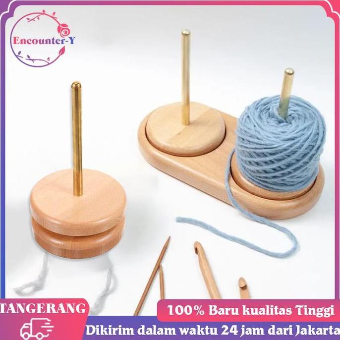 TERMURAH - Yarn Holder Spin Yarn Holder Stand Yarn Organizer Tempat Benang Rajut