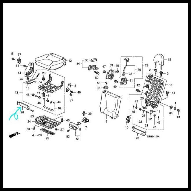GRATIS ONGKIR COVER TUTUP KAKI JOK BELAKANG HONDA JAZZ GD3 IDSI VTEC 2003 - 2007 