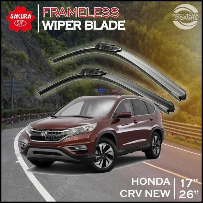 HOT DEAL WIPER FRAMELESS CRV NEW KARET KACA MOBIL SAKURA 