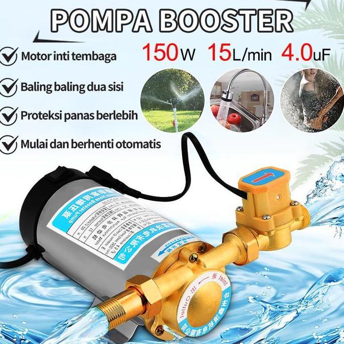 WESELTON Pompa Pendorong 150 Watt Mesin Pompa Otomatis / booster air pendorong otomatis/rumah tangga