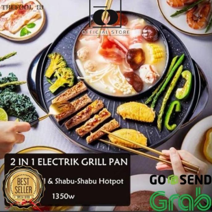 SANGSAKALA TF ORIGINAL 100% SQ Electric Hotpot and Grill 2in1 - DIJAMIN ORIGINAL