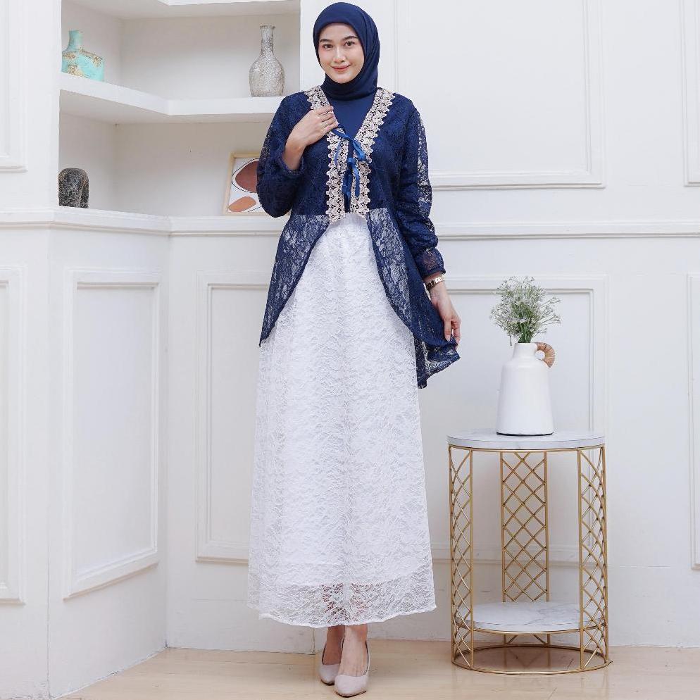 PRODUK VIRAL Rompi Lepas Wiza Dres Set inner Outer Dan Rok Tutu Rok Brokat Camelbusana Gamis Muslim 