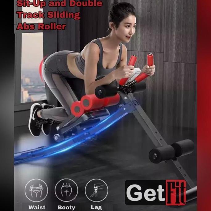TERBARU - Ab Coaster /Sit Up Bench /Double Slide Roller /Adjustable Bench Press