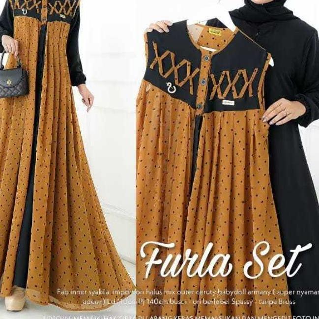 CUCI GUDANG Gamis Jumbo Inner + Outer (terpisah) Size L XL XXL XXXL 4L