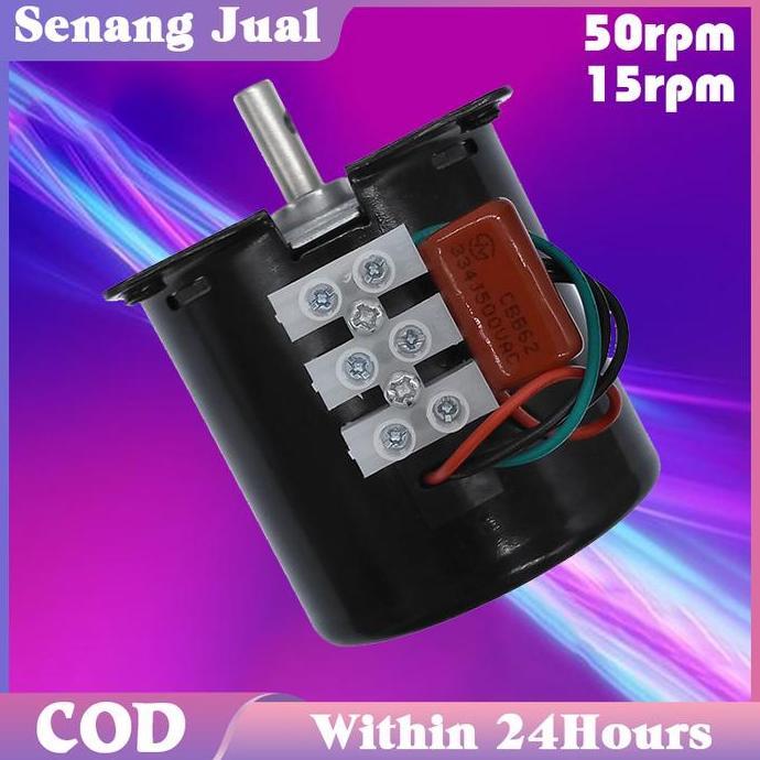 WHESTLI 14w 220v Gear Motor / Synchronous Motor / Miniature Ac Low 15rpm 50rpm