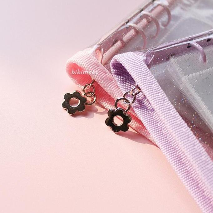 ZHOUCOZI Album Photocard binder photo card zipper A5 6 ring buku glitter FREE PHOTO CARD BTS BT21 AR