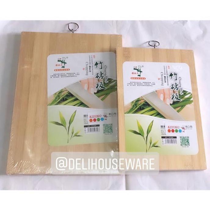 Talenan Segi Bambu Tebal Halus / Alas Sayur / Telenan Dapur