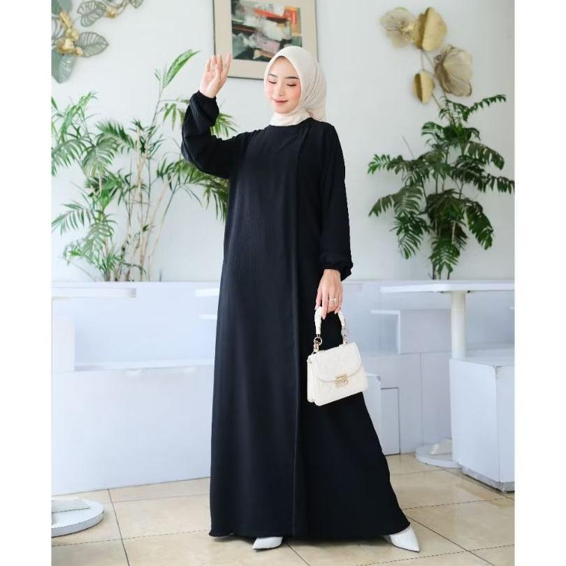 Unik Maryam Dress Gamis Simpel Elegan Polos Ukuran Jumbo Ld 140 // Gamis Jumbo Simpel Polos // Gamis